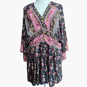 Suzanne‎ Betro Floral Boho Blouse Sz L